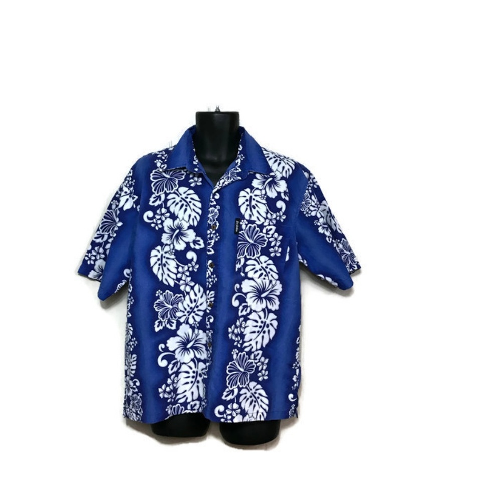 Vintage Kai-Veikau Men's Hawaiian Shirt Sz Medium